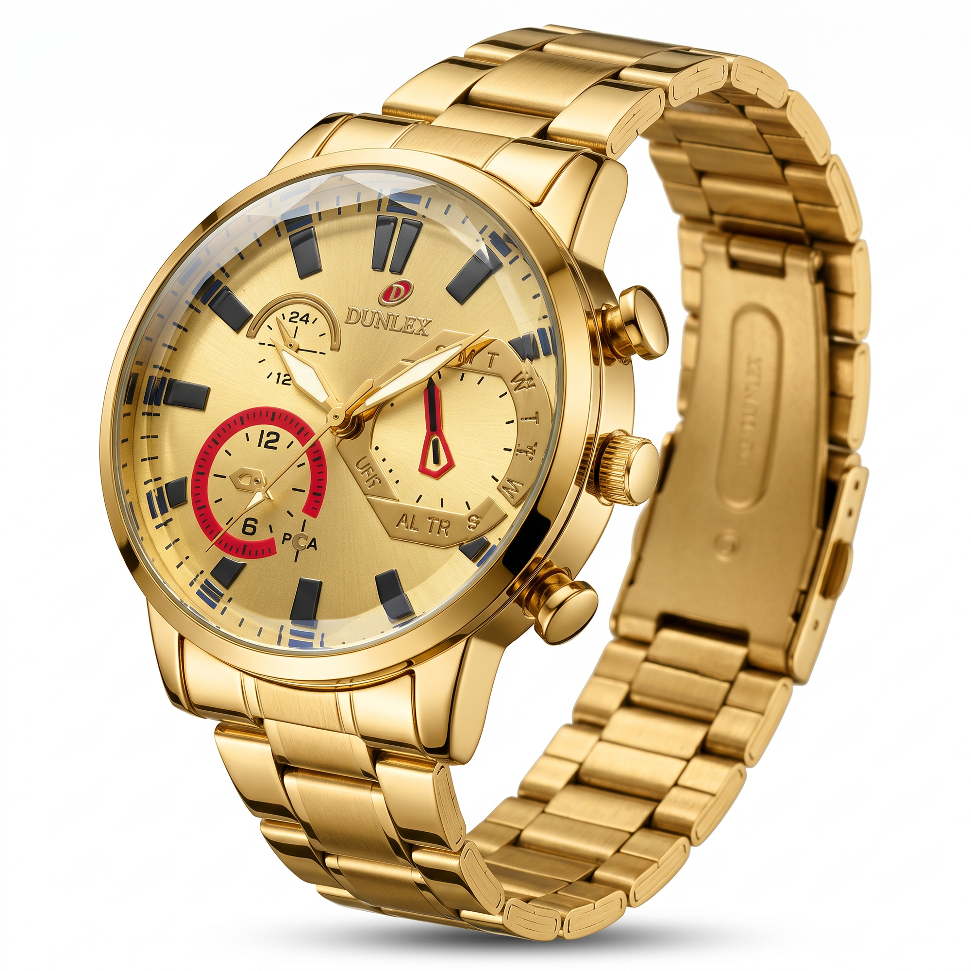 All-Gold Chronograph Watch for Men