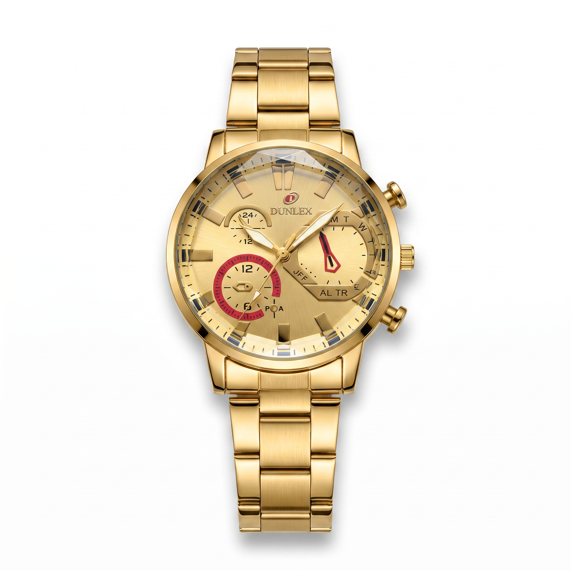 All-Gold Chronograph Watch for Men