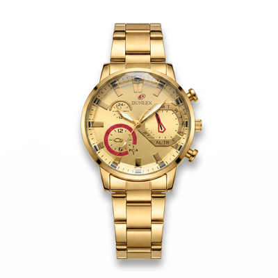 All-Gold Chronograph Watch for Men