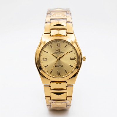 Gold Tone Stainless Steel Watch for Men